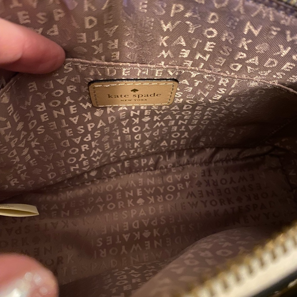 EUC!! Kate Spade Yellow and Pink Striped Crossbody Bag - Picture 6 of 7
